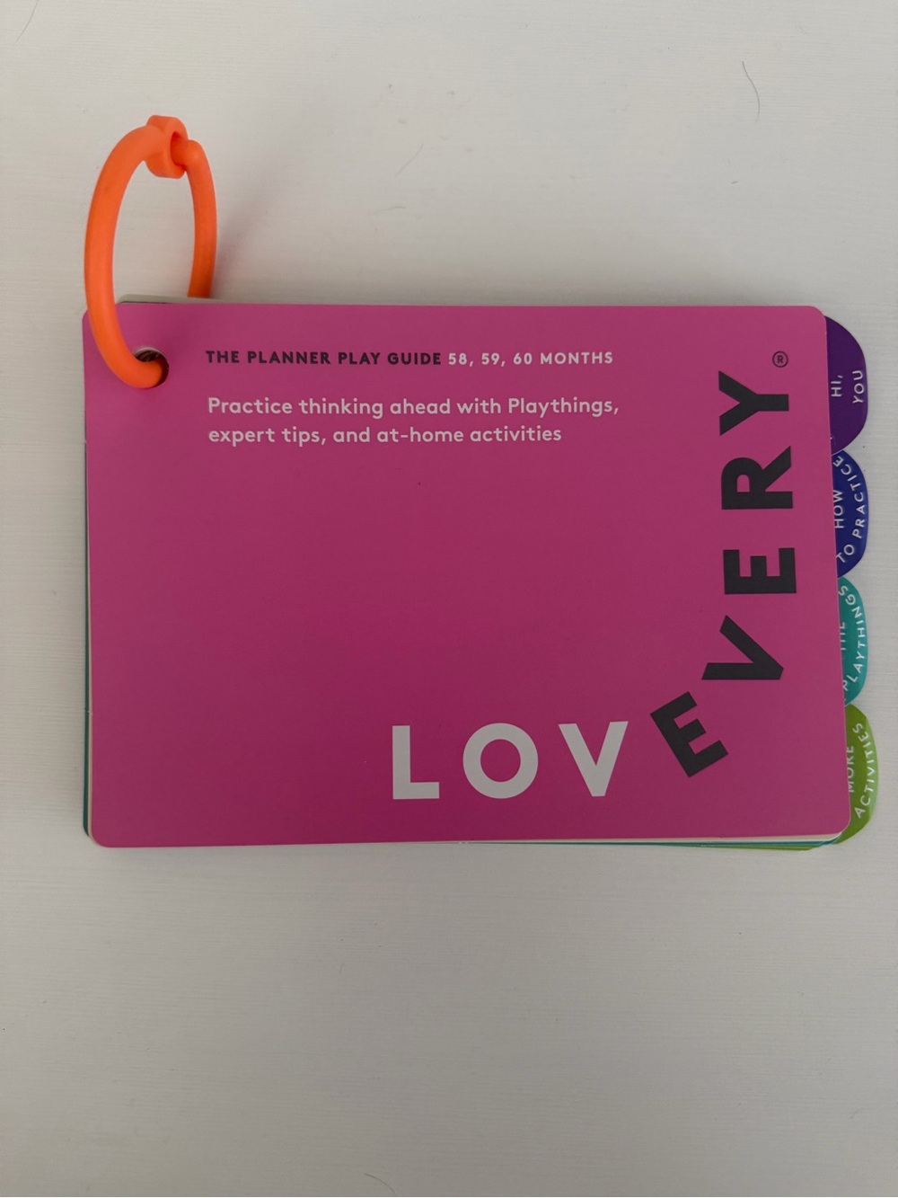 Lovevery The Planner Play Guide Montessori Book age 58, 59, 60 months